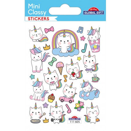 Licornes et chats stickers Mini Classy