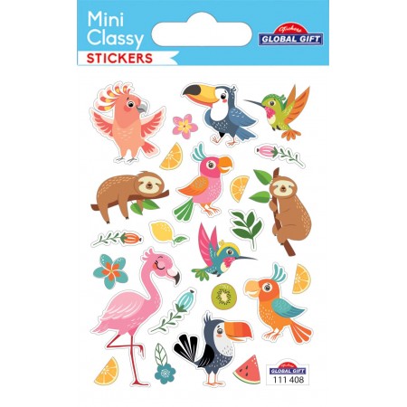 Animaux tropicaux - Stickers Mini Classy