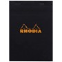 Bloc agrafé N°16 A5 80 feuillets petits carreaux 5/5 80 g. - Noir - RHODIA