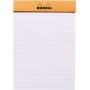 Bloc agrafé N°11 A7 80 feuillets petits carreaux 5/5 80 g. - Orange RHODIA