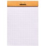 Bloc agrafé N°12 8,5x12 cm 80 feuillets petits carreaux 5/5 80 g. - Orange RHODIA