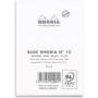 Bloc agrafé N°12 8,5x12 cm 80 feuillets petits carreaux 5/5 80 g. - Blanc RHODIA