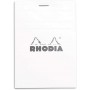 Bloc agrafé N°12 8,5x12 cm 80 feuillets petits carreaux 5/5 80 g. - Blanc RHODIA