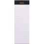 Bloc agrafé Shopping N°8 7,4x21 cm 80 feuillets ligné 80 g. - Noir RHODIA