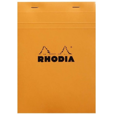 Bloc agrafé N°16 A5 80 feuillets petits carreaux 5/5 80 g. - Orange RHODIA