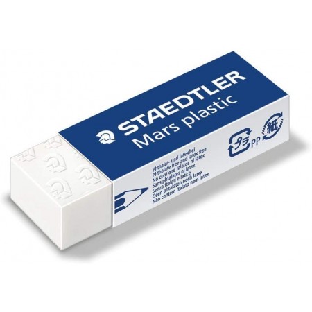 Gomme plastique Mars plastic, blanc STAEDTLER