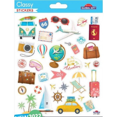 Théme Voyage - Stickers Classy - Global Gift