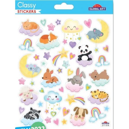 Animaux endormis - Stickers Classy