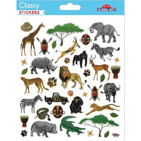 Animaux de la jungle - Stickers Classy