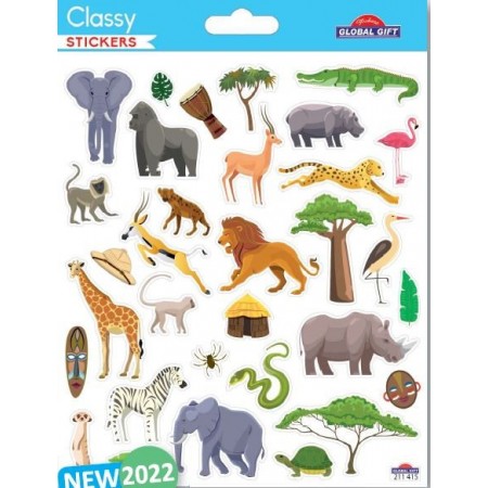 Animaux de la jungle - Stickers Classy