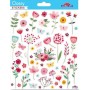 Papillons et fleurs brillants - Stickers Classy