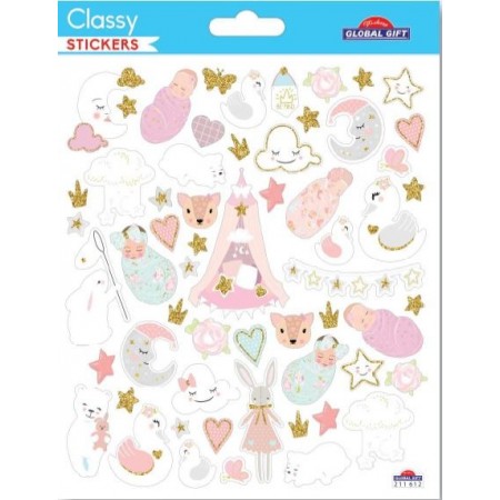 Stickers Bébé naissance Classy - Global Gift