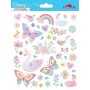 Papillons et cygnes strass - Stickers Classy