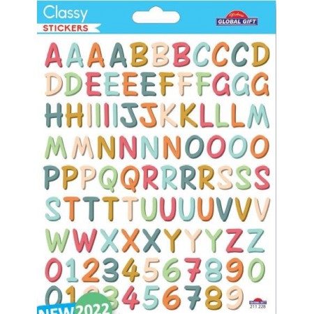 Lettres et chiffres - Stickers Classy