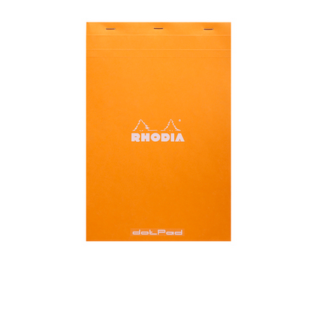 Bloc agrafé dotPad N°19 A4+ 80 feuillets DOT 80 g. - Orange RHODIA