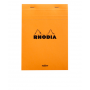 Bloc agrafé Rhodia Yellow N°16 14,8x21 cm 80 feuillets petits carreaux 5x5 80g - Orange - Rhodia