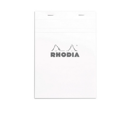 Bloc agrafé N°16 A5 80 feuillets petits carreaux 5/5 80 g. - Blanc - Rhodia