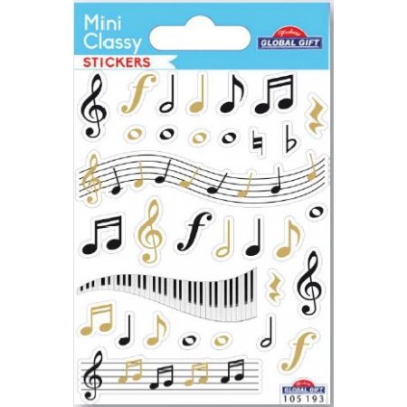 Notes et partitions - Stickers Mini Classy