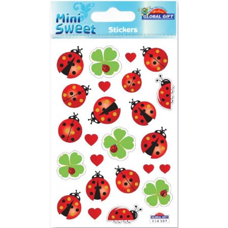 Coccinelle et trefle - Stickers Mini Sweet