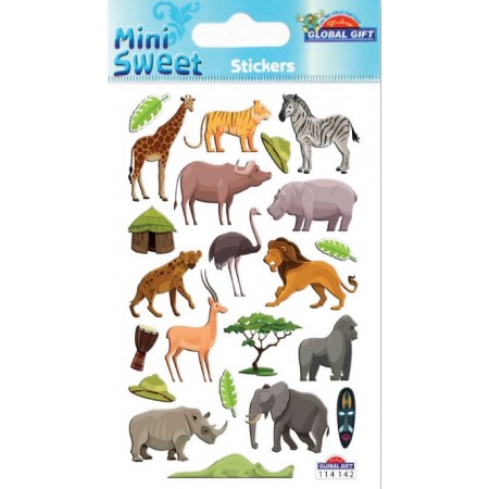 Animaux d'Afrique - Stickers Mini Sweet