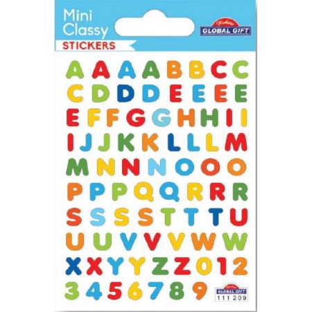 Lettres et chiffres - Stickers Mini Classy