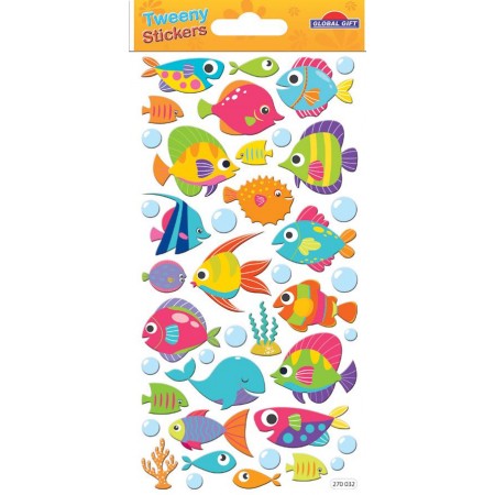 Poissons paillettés - Stickers Tweeny