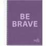 NoteBook A5 - Be Brave - recyclé - Miquelrius