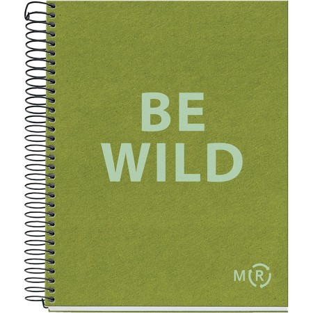 NoteBook A5 - Be Wild - recyclé - Miquelrius