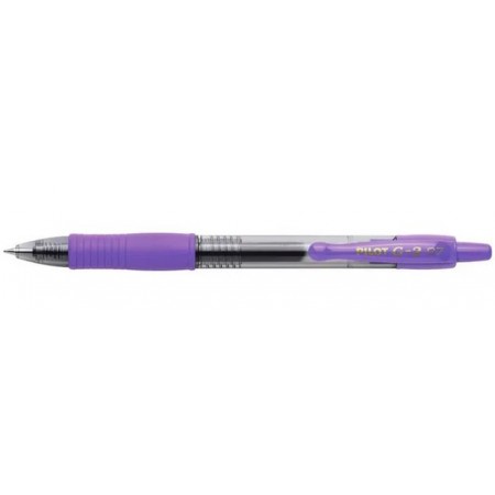 Stylo roller à encre gel G2 0.7 mm, violet PILOT