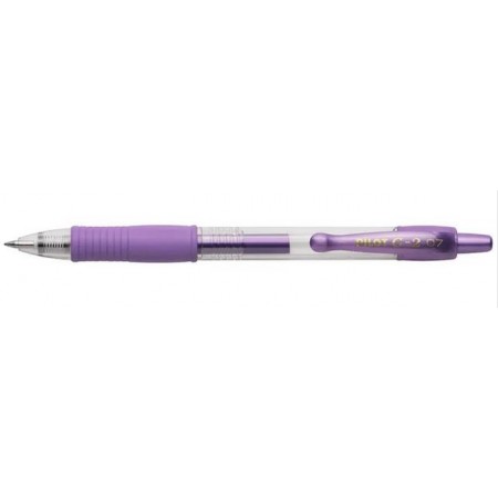 Stylo roller à encre gel G2  0.7 mm, violet Metallic PILOT