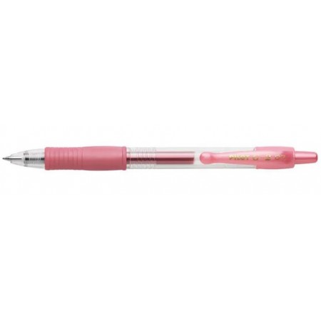 Stylo roller à encre gel G2  0.7 mm, rose Metallic PILOT