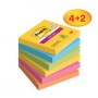 Post-it Bloc-note adhésif Super Sticky Notes, 76 x 76 mm - 4+2 gratuits