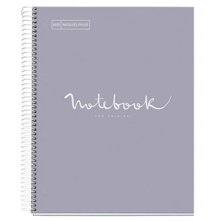 Notebook 1 Emotions A4 90g - 5x5 - Gris Miquelrius