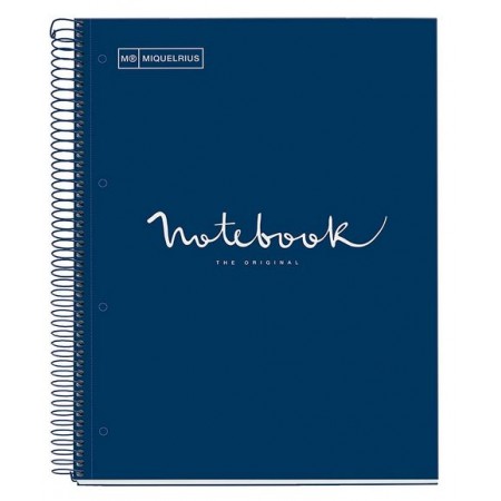 Notebook 1 Emotions A4 90g - 5x5 - Bleu Marine Miquelrius