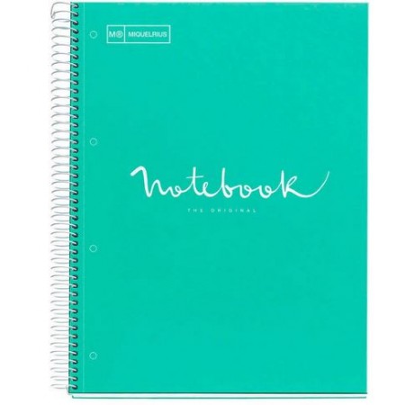 Notebook 1 Emotions A4 90g - 5x5 - Turquoise Miquelrius