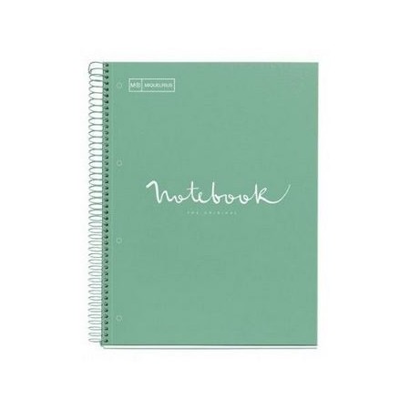 Notebook 1 Emotions A4 90g - 5x5 - Menthe Miquelrius