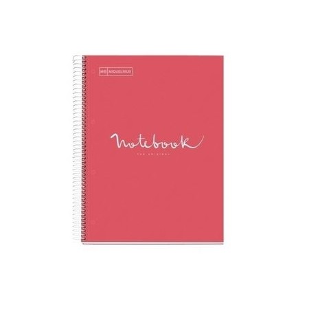 Notebook 1 Emotions A4 90g - 5x5 - Corail Miquelrius