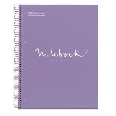 Notebook 1 Emotions A4 90g - 5x5 - Lavande Miquelrius