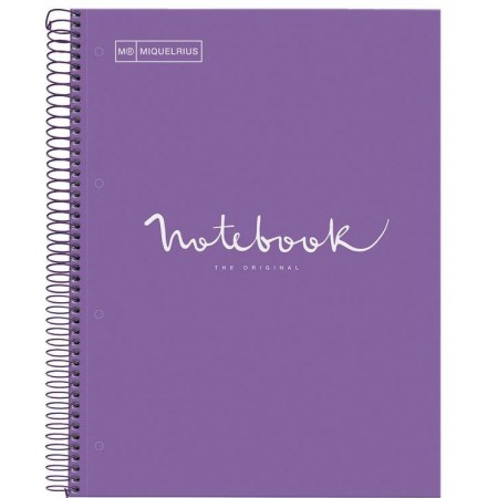 Notebook 1 Emotions A4 90g - 5x5 - Violet Miquelrius