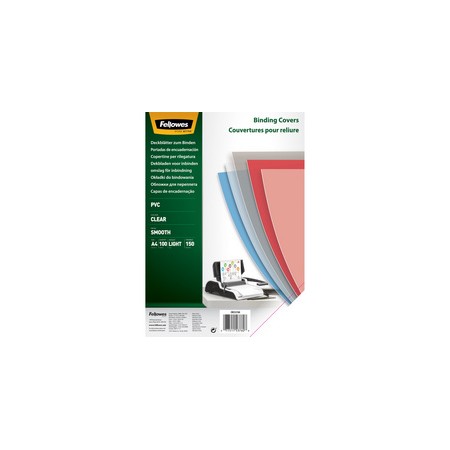 Fellowes Couverture - A4 - PVC 0,24 mm - transparent - 100 feuilles