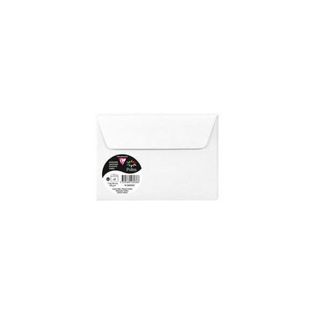 Paquet de 5 enveloppes Pollen 114x162mm 120g/m2 - Blanc irisé