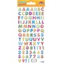 Chiffres et lettres en reliefs - Stickers Tweeny