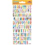 Chiffres et lettres en relief paillette - Stickers Tweeny