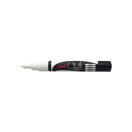 CHALK Marker craie - pointe moyenne 0.9 / 1.3 mm - Blanc - UNI