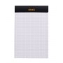 Bloc agrafé Rhodia N°14 11x17 cm 80 feuillets petits carreaux 5x5 80g - Noir