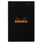 Bloc agrafé Rhodia N°14 11x17 cm 80 feuillets petits carreaux 5x5 80g - Noir