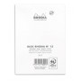 Bloc agrafé Rhodia N°13 10,5x14,8 cm 80 feuillets petits carreaux 5x5 80g - Blanc