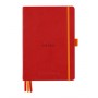 Rhodiarama Goalbook rembordé rigide A5 240 pages dot papier ivoire 90g - Coquelicot