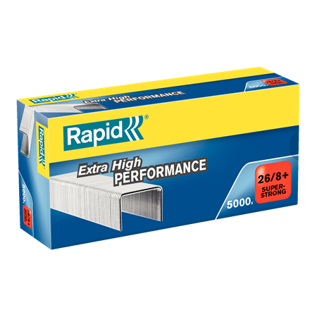 Agrafes Rapid SuperStrong 26/8+. Boîte de 5000