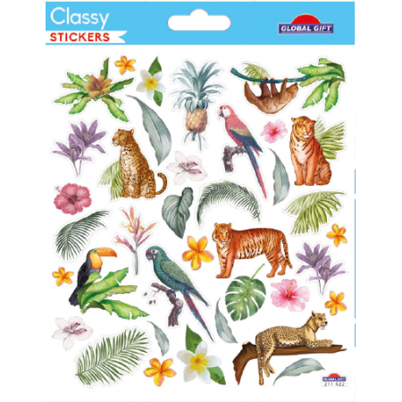 Animaux et plantes tropicales - Stickers Classy